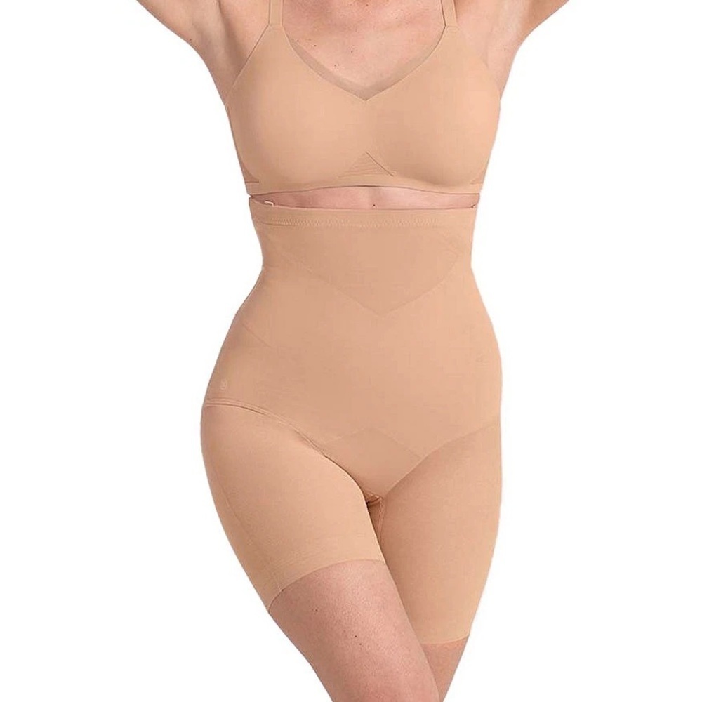 NWT Honeylove SuperPower High Compression Sculpt Shorts Shapewear Sand Nude 2X